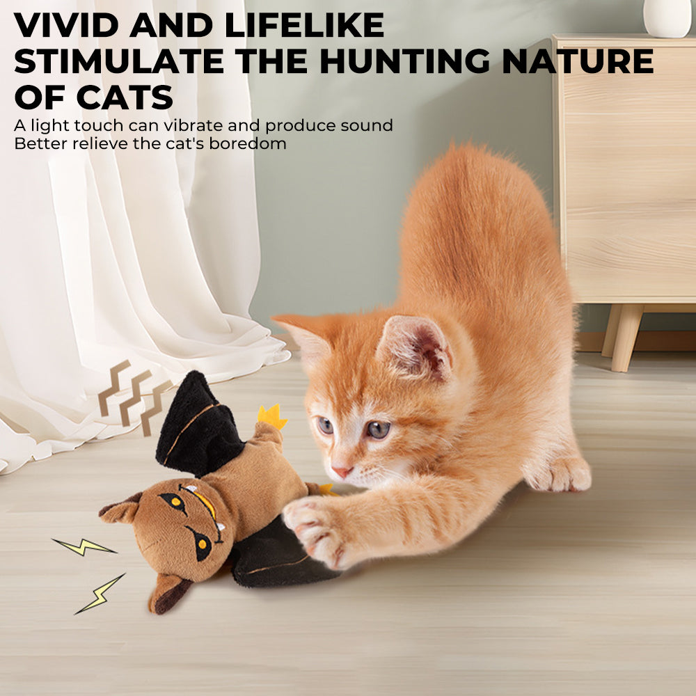 Pumpkin Ghost Bat Cat Toy Interactive