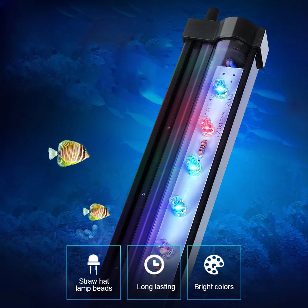 Slow Flash Waterproof Fish Tank Decor Lighting Lamp Aquarium Light Strip