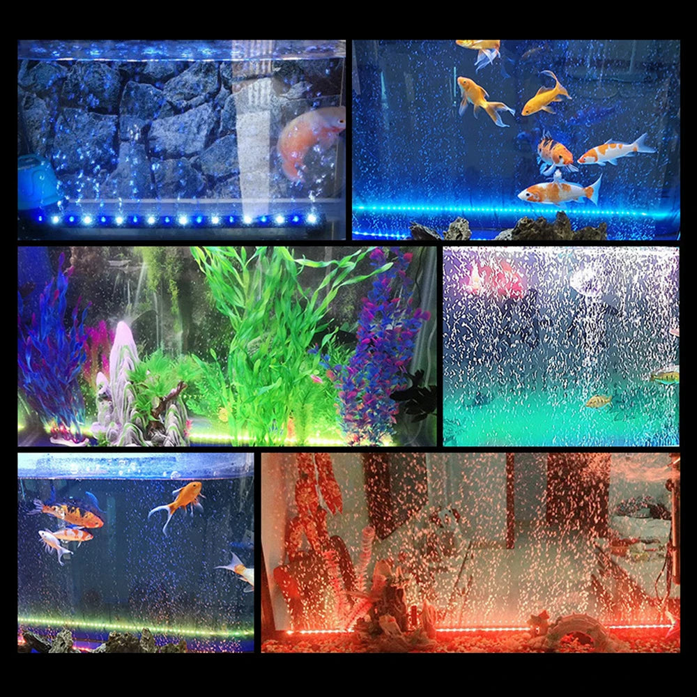 Slow Flash Waterproof Fish Tank Decor Lighting Lamp Aquarium Light Strip