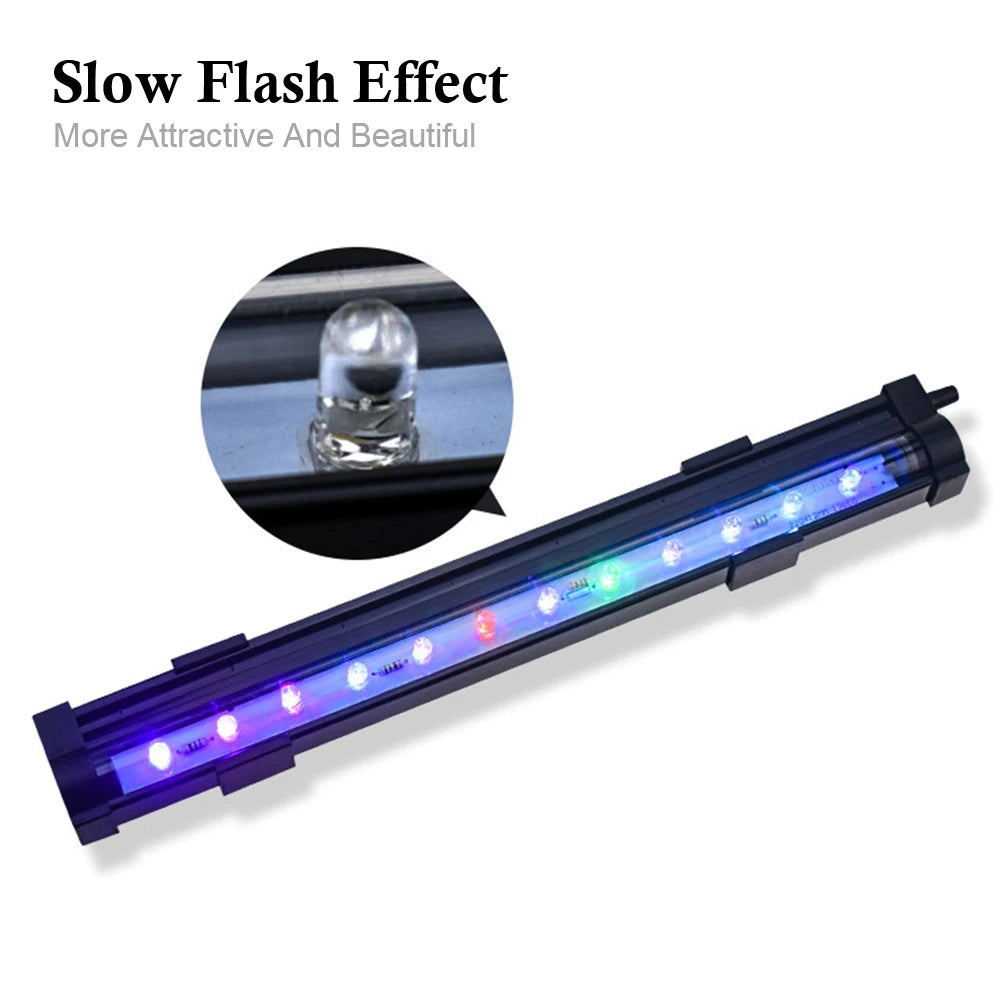 Slow Flash Waterproof Fish Tank Decor Lighting Lamp Aquarium Light Strip
