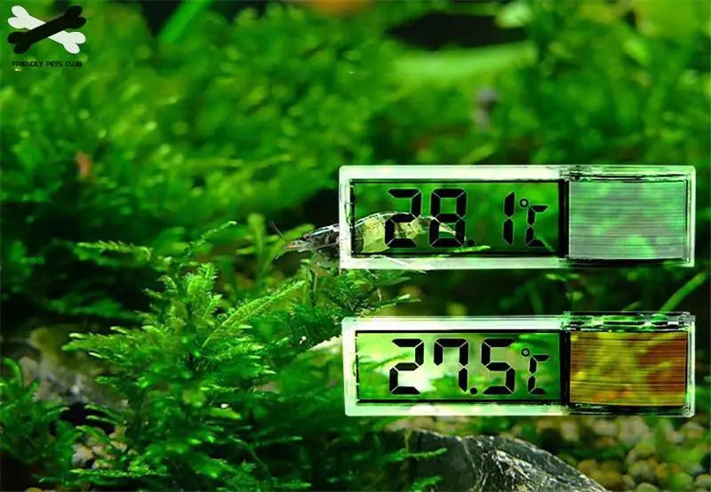 3D Digital temperature gauge sticker shrimp fish