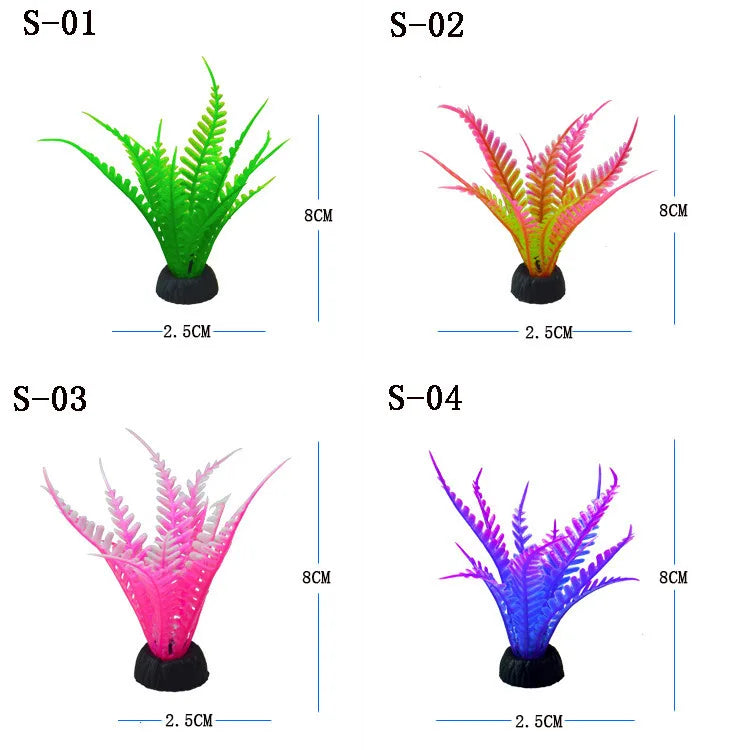 Aquatic Plants Simulation Water Weeds Ornament Fish Tank Grass