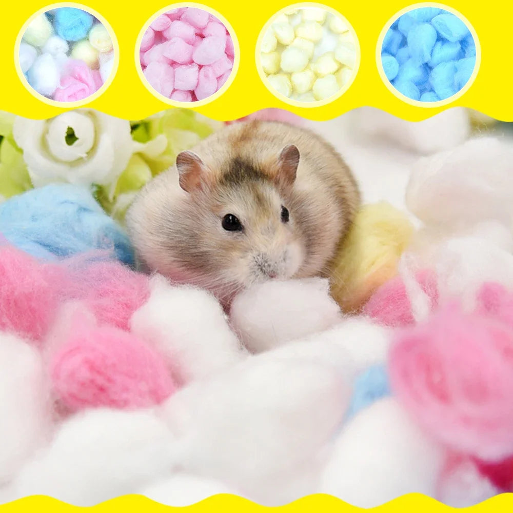 Colorful Winter Keep Warm Cotton Ball Cute Cage House Filler