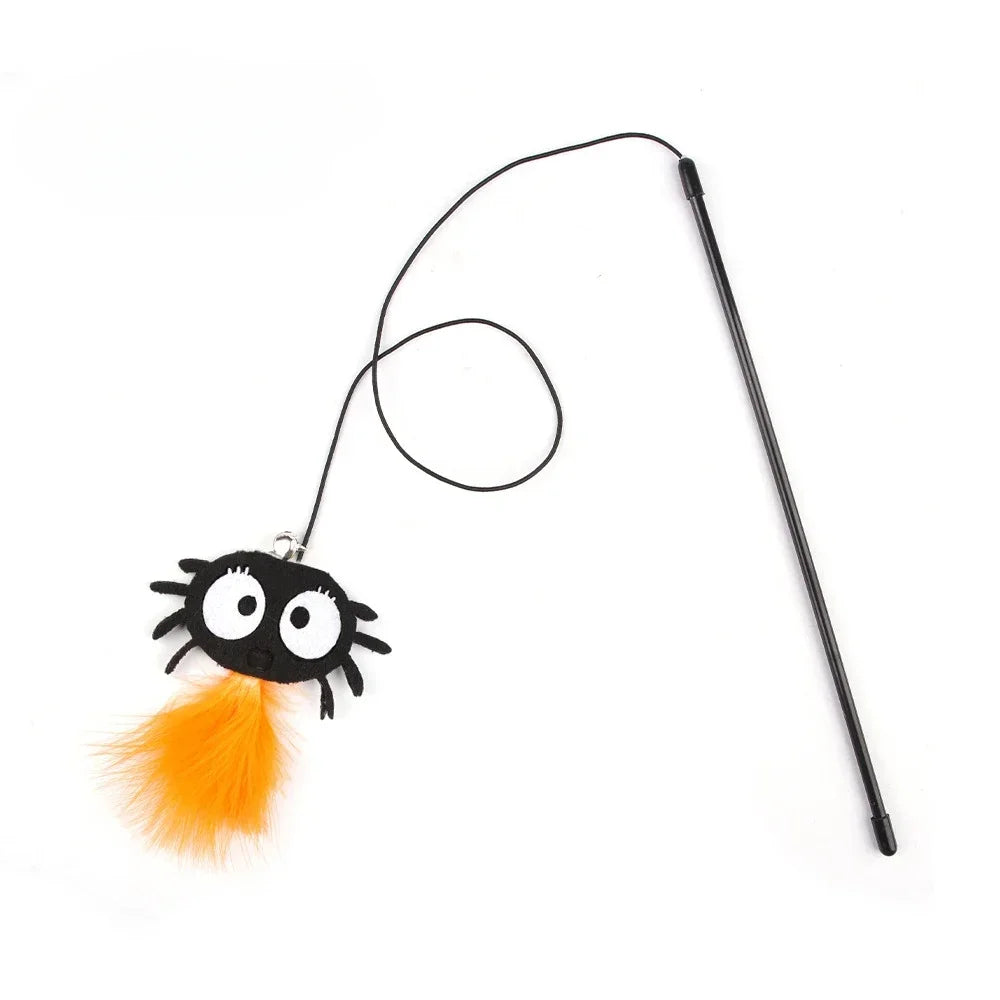 Pumpkin Bat Spider Cat Toy Set