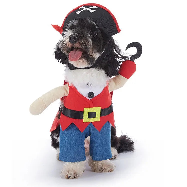 Pet Halloween Party Costume with Hat