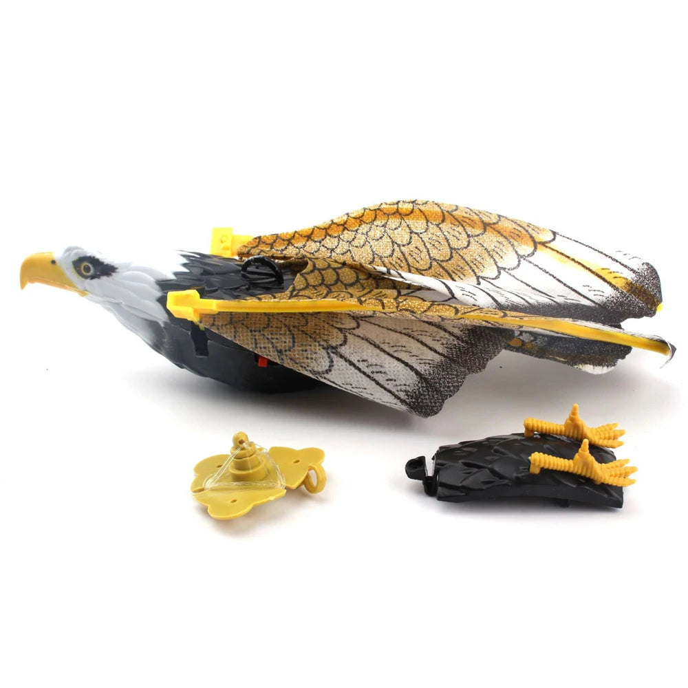 Automatic Interactive Cat Toy with Simulation Bird Design Funny Self-Hanging Door Scratch Rope Eagle Cat Stick for Entertainment