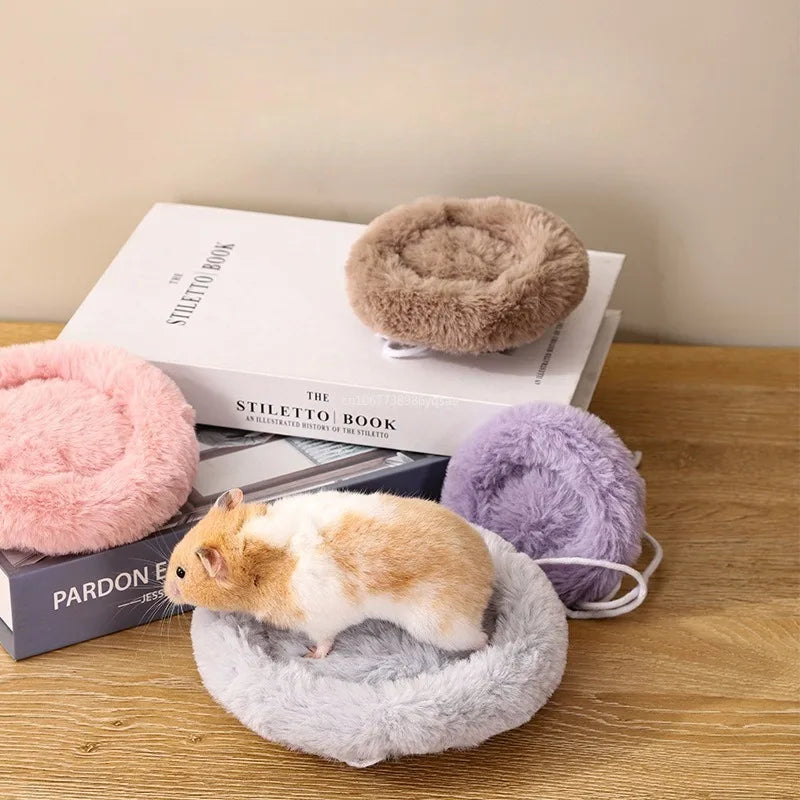 Hamster Bed Pad Pet Nest Plush Soft Warm Cotton