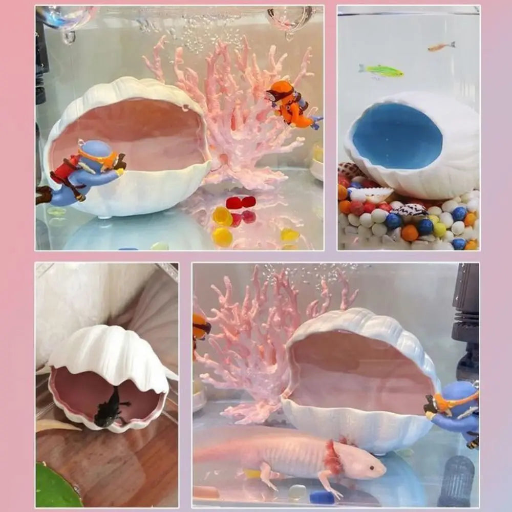 Desktop Ornament Ceramic Hamster Nest Cooling Cartoon Pet Shelter Cute Creative Hamster Bed Jewelry Storage