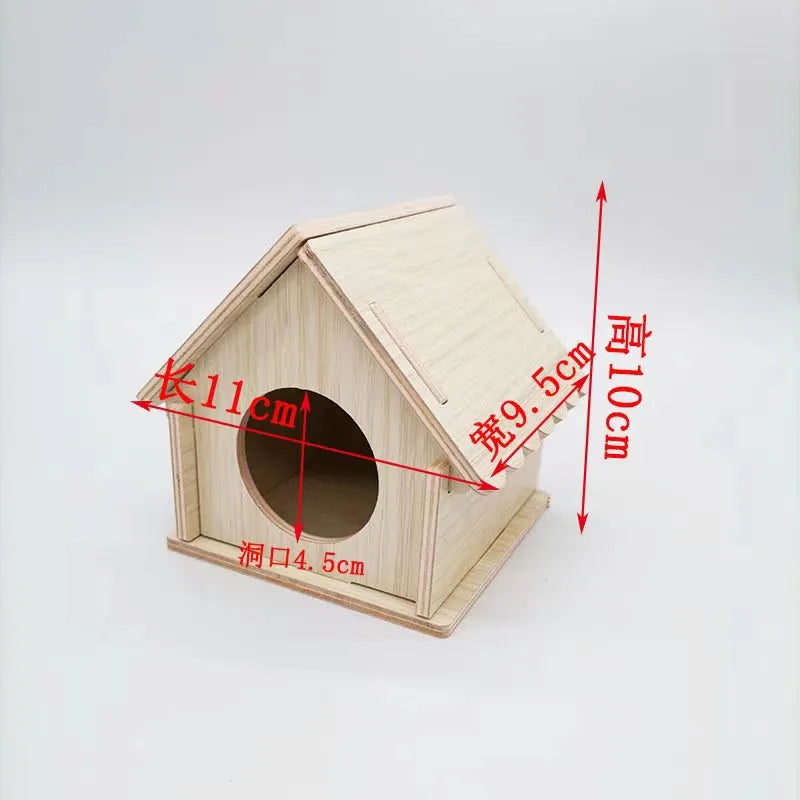 Hamsters House DIY Wooden Gerbil Hideout Bridge