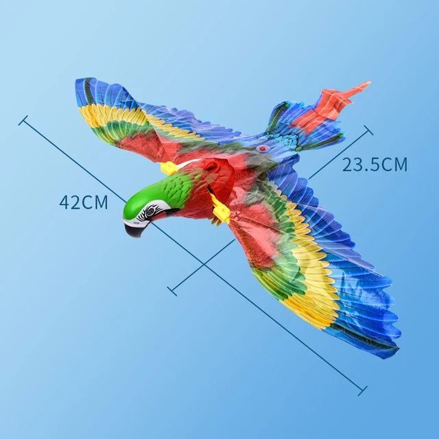 Automatic Interactive Cat Toy with Simulation Bird Design Funny Self-Hanging Door Scratch Rope Eagle Cat Stick for Entertainment