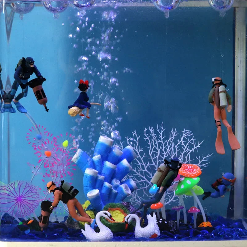 Diver Figure Diving Model Action Figure Miniature Sea Animal