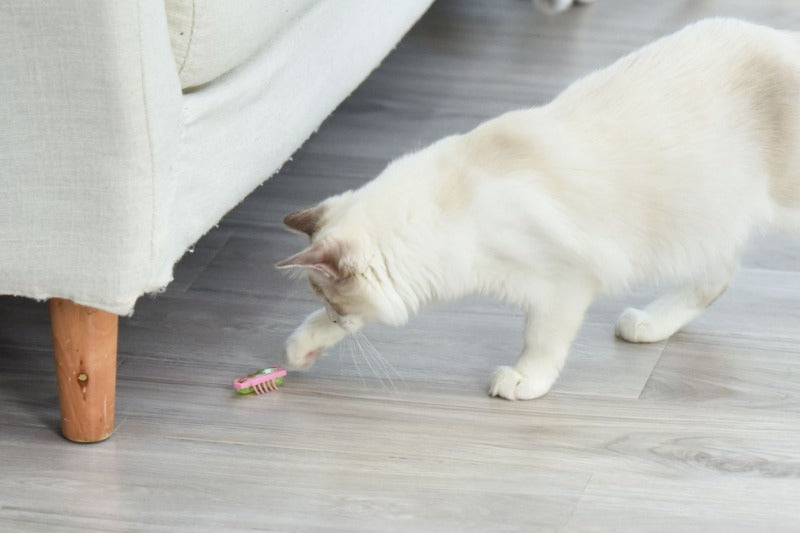 Cat Toys Luminescence Electric Worms Pet Interactions Insects Beetle Micro Worms Automatic Flipping Obstacle Avoidance Plaything