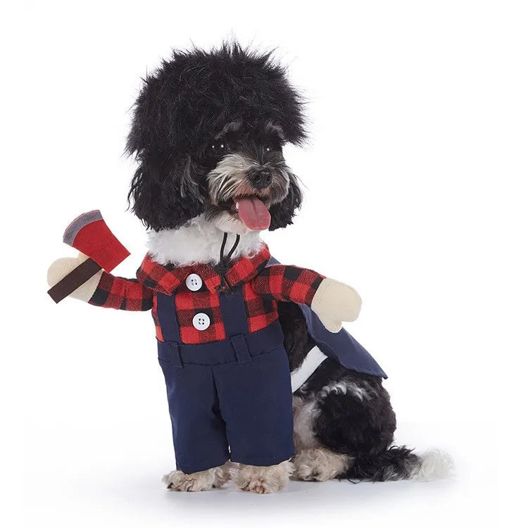 Pet Halloween Party Costume with Hat