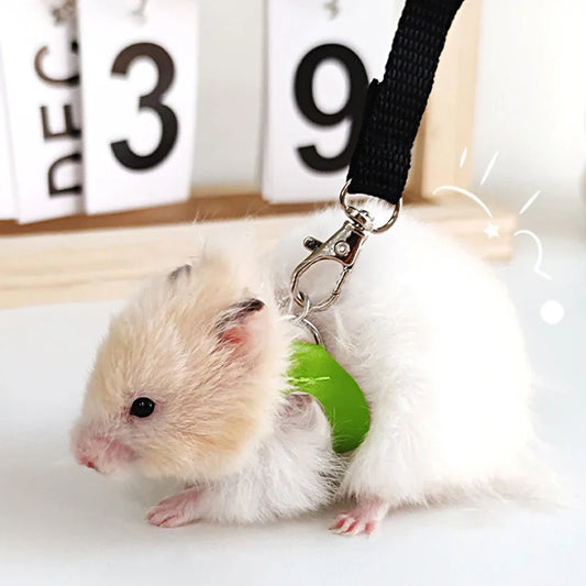 "4-Pack Escape-Proof Harness & Leash Set for Hamsters, Sugar Gliders & Small Pets"