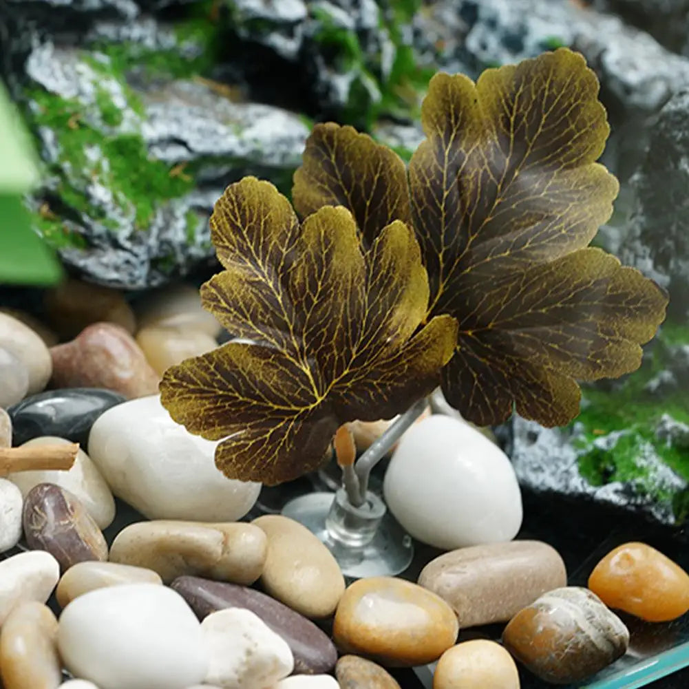New Fish Tank Simulation Leaf Fighting Fish Resting Laying Eggs Ornamental