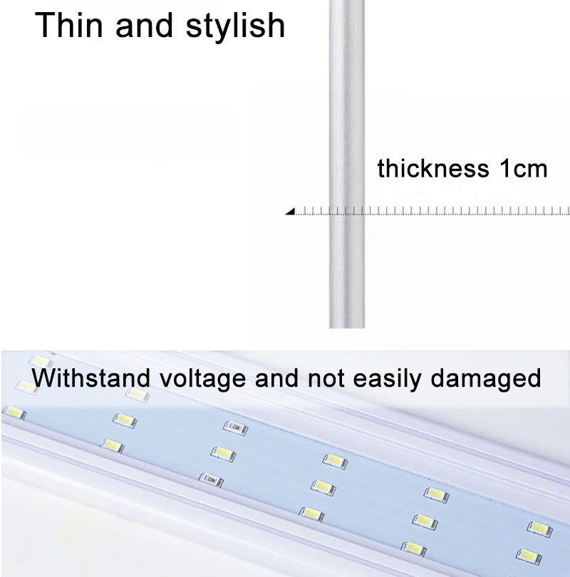 Super Slim Fish Tank Aquatic Plant Grow Lighting Waterproof