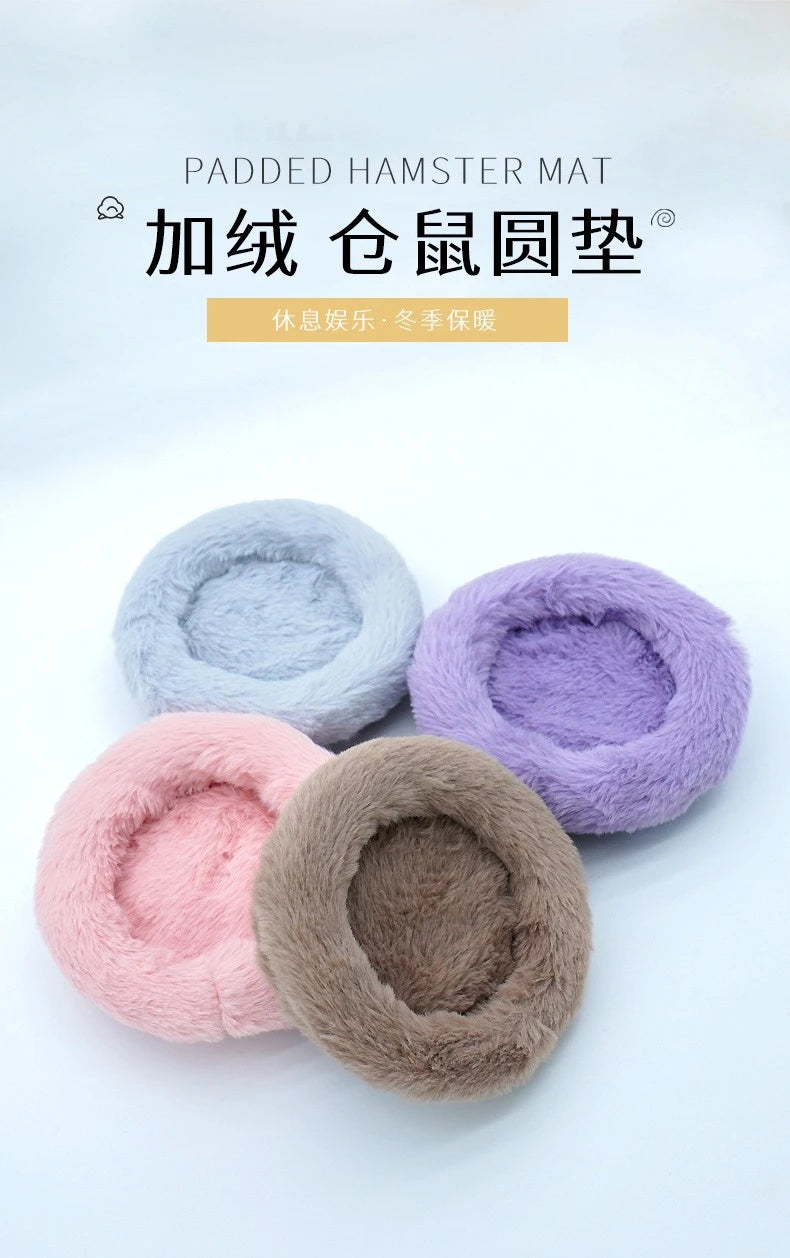 Hamster Bed Pad Pet Nest Plush Soft Warm Cotton