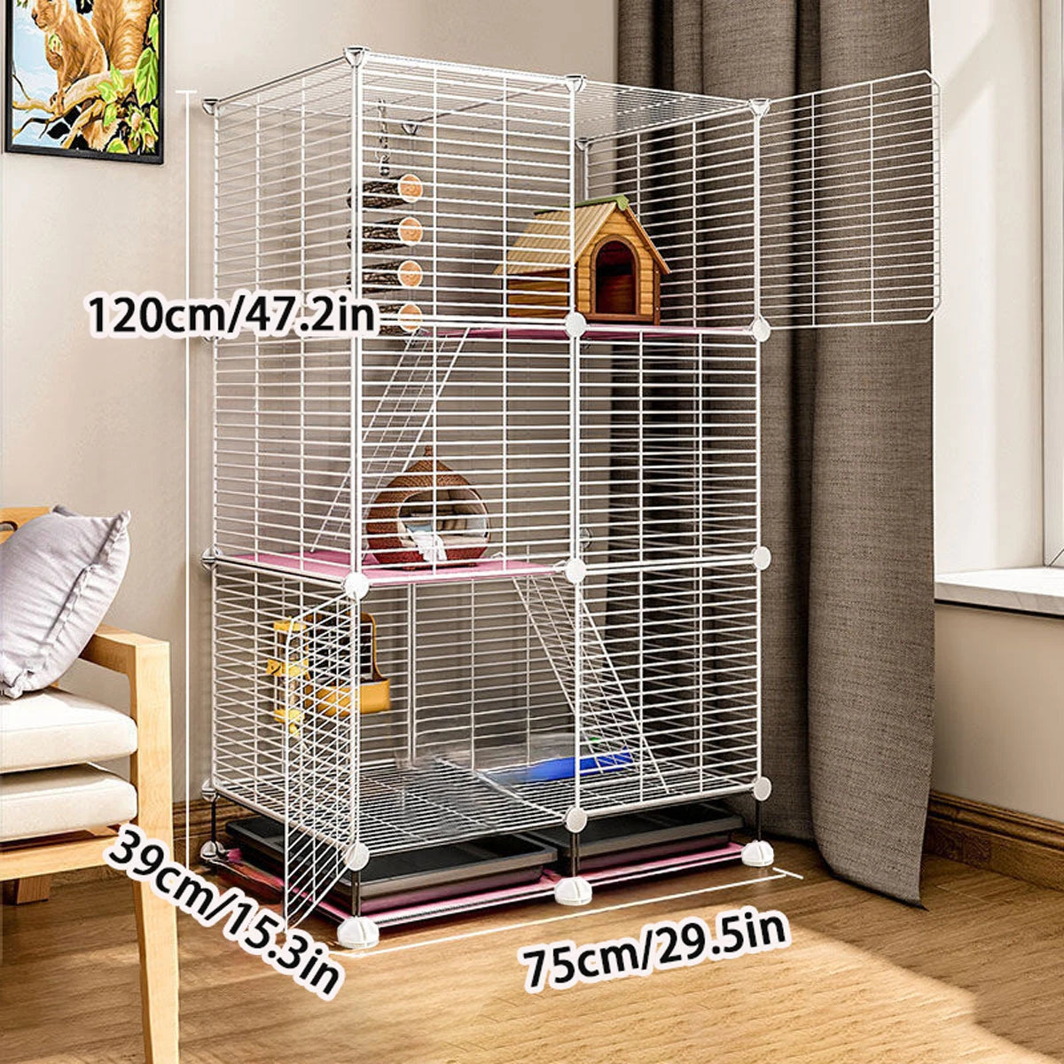 Squirrel sugar glider special cage for raising flower branch hamster