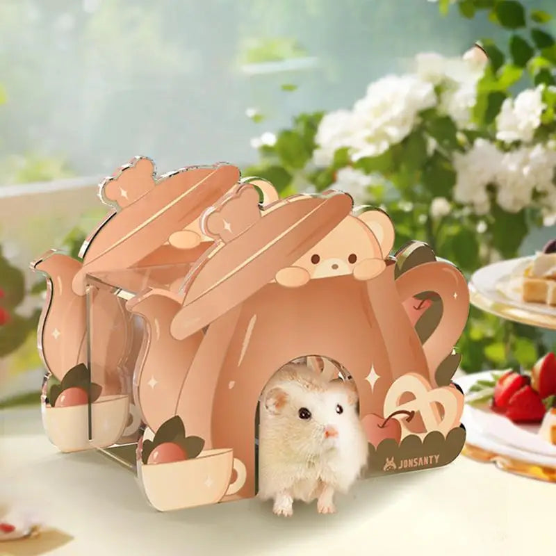 Pet House Play Activity Hamster Cage Hideout Toy