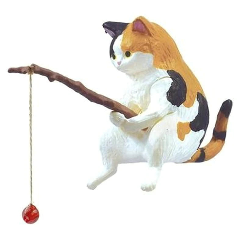 Aquarium Decoration Mini Cat Statue Fish Tank