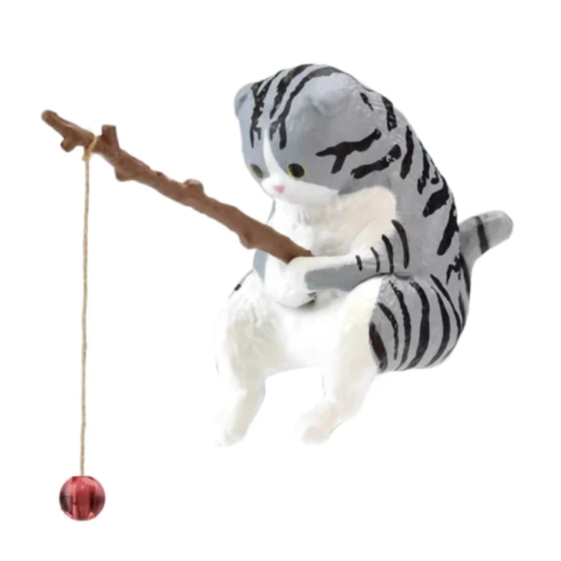 Aquarium Decoration Mini Cat Statue Fish Tank