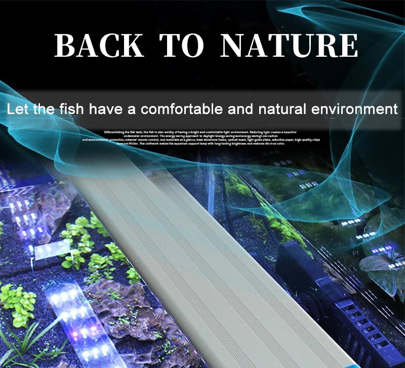Super Slim Fish Tank Aquatic Plant Grow Lighting Waterproof
