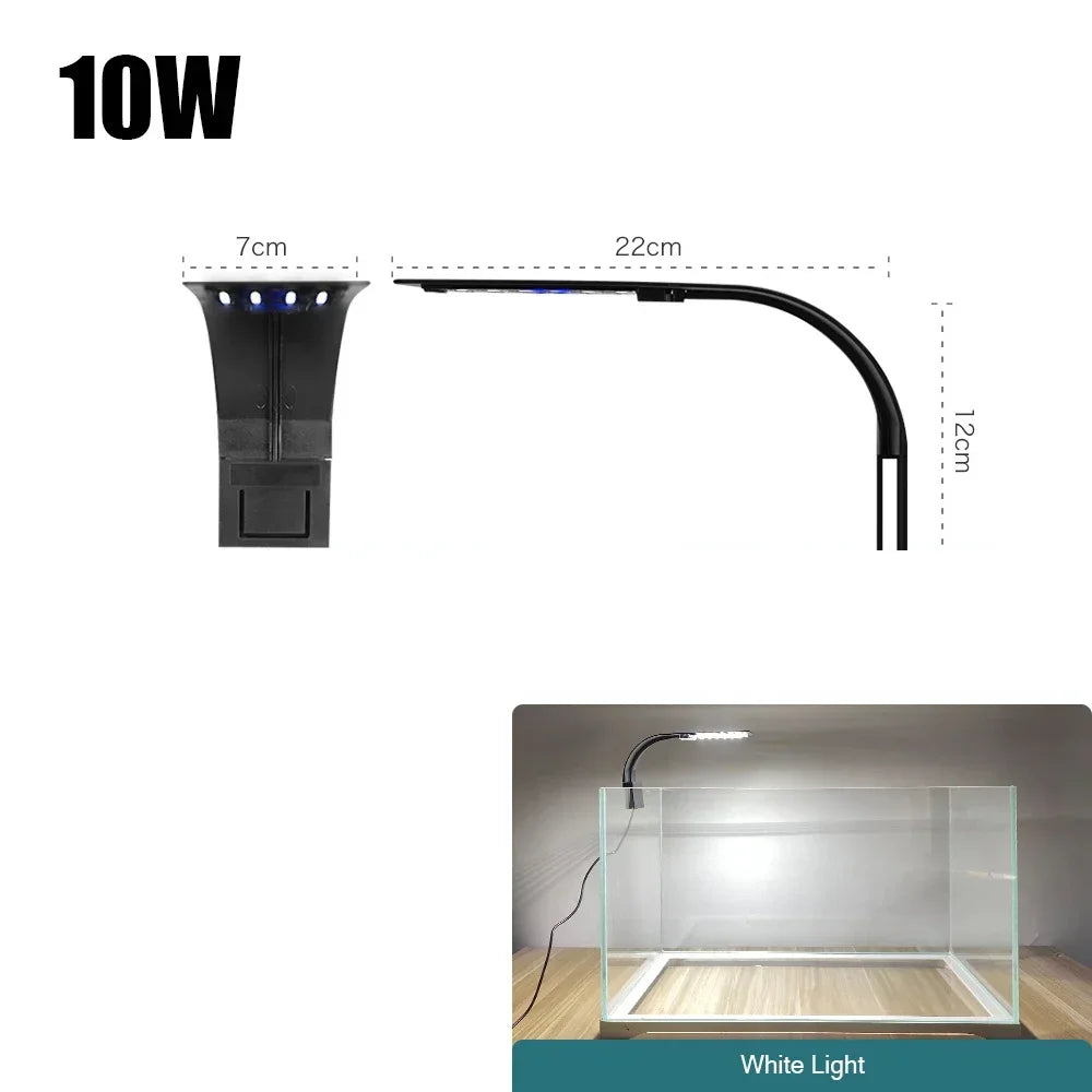 Aquatic Plant Lighting Waterproof Clip-on Lamp For Fish Tank Plants Grow Light
