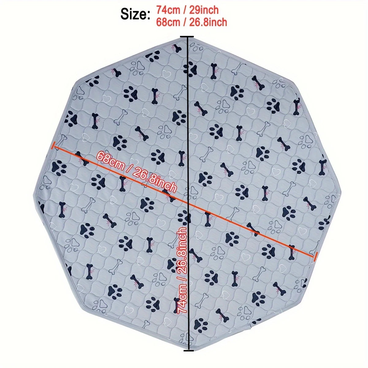 Washable Reusable Dog Pee Pad – Absorbent Training Mat