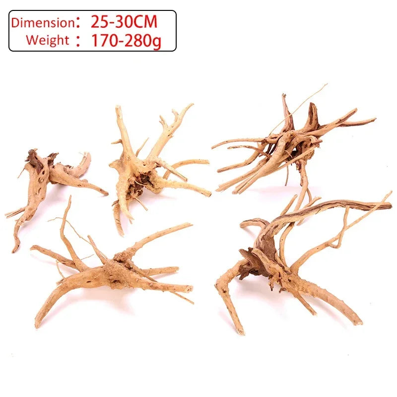 Fish Tank Decoration Natural Wooden Small Habitat Roots Driftwood Scenery