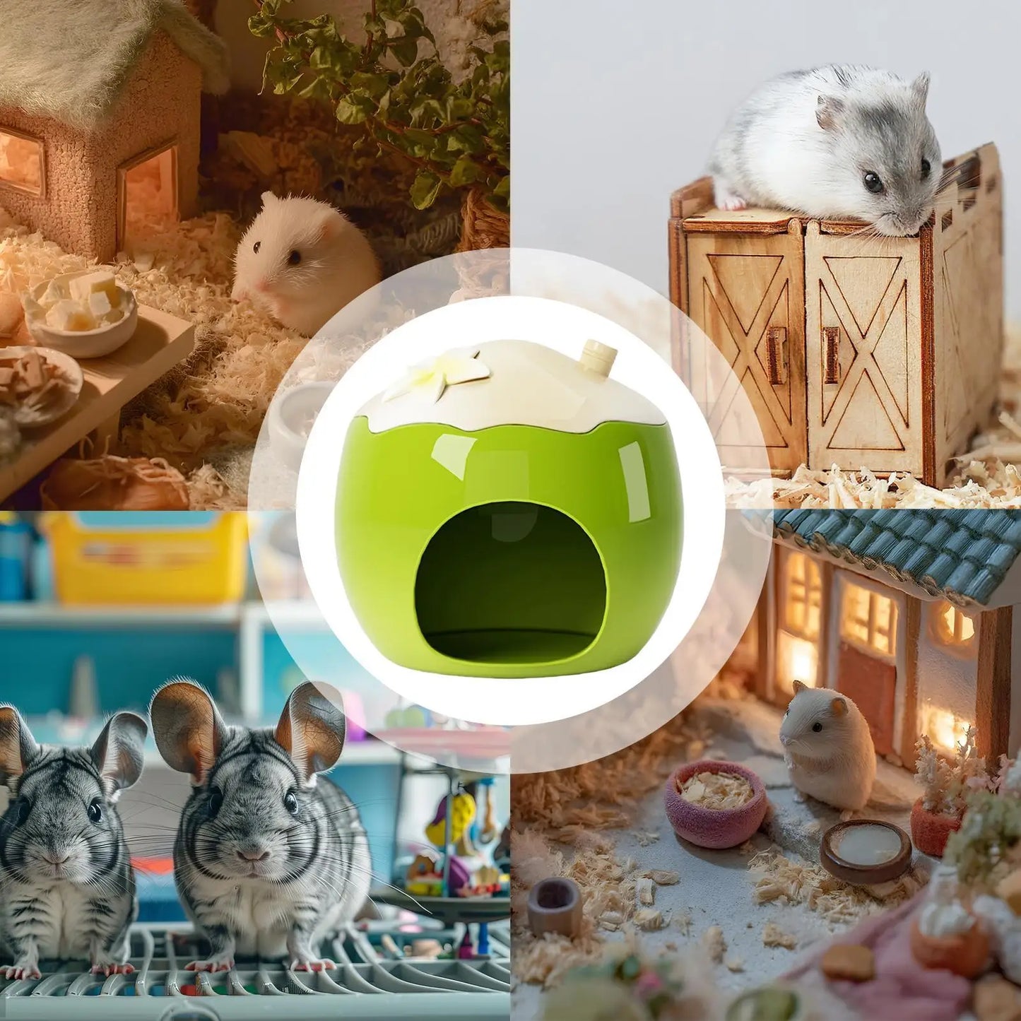 Cool Hamster House Ceramic Hamster Cooling Nest