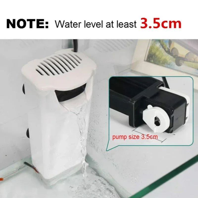 Fish Tank Low Water Level Filter Oxygen Pump