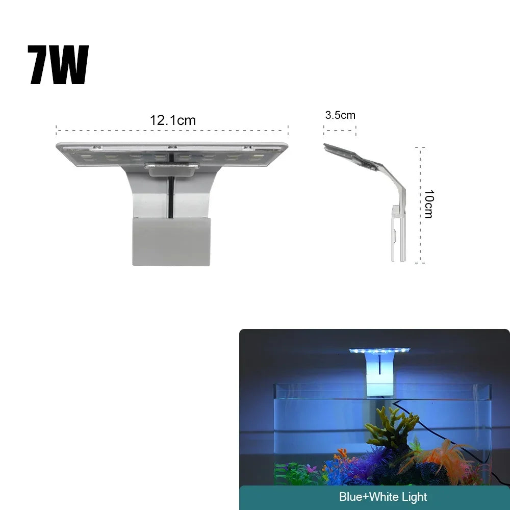 Aquatic Plant Lighting Waterproof Clip-on Lamp For Fish Tank Plants Grow Light