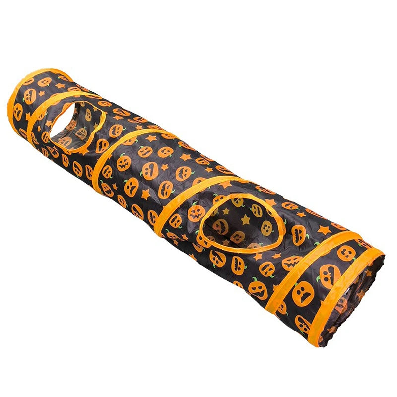Cat Toy Halloween Foldable Tunnel