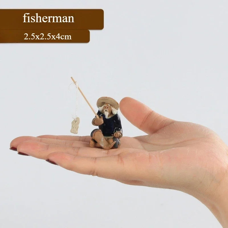 Handmade Wooden Boat Aquarium Decoration