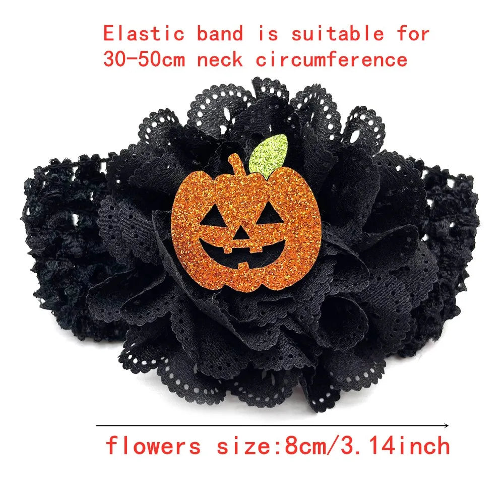 50pcs Halloween Dog Bow Tie Set