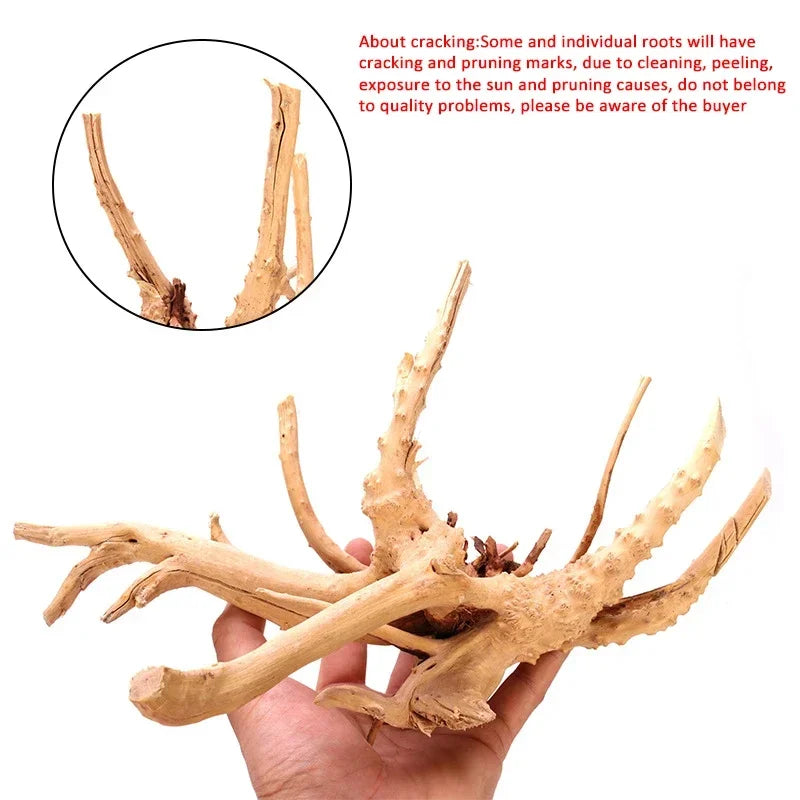 Fish Tank Decoration Natural Wooden Small Habitat Roots Driftwood Scenery