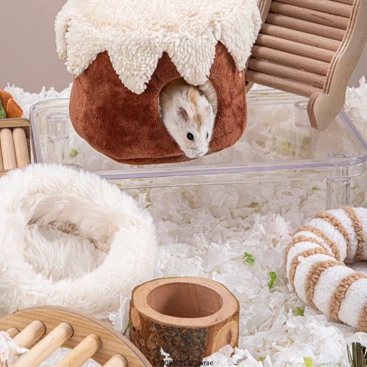 Hamster Houses and Hideouts Winter Soft Fleece