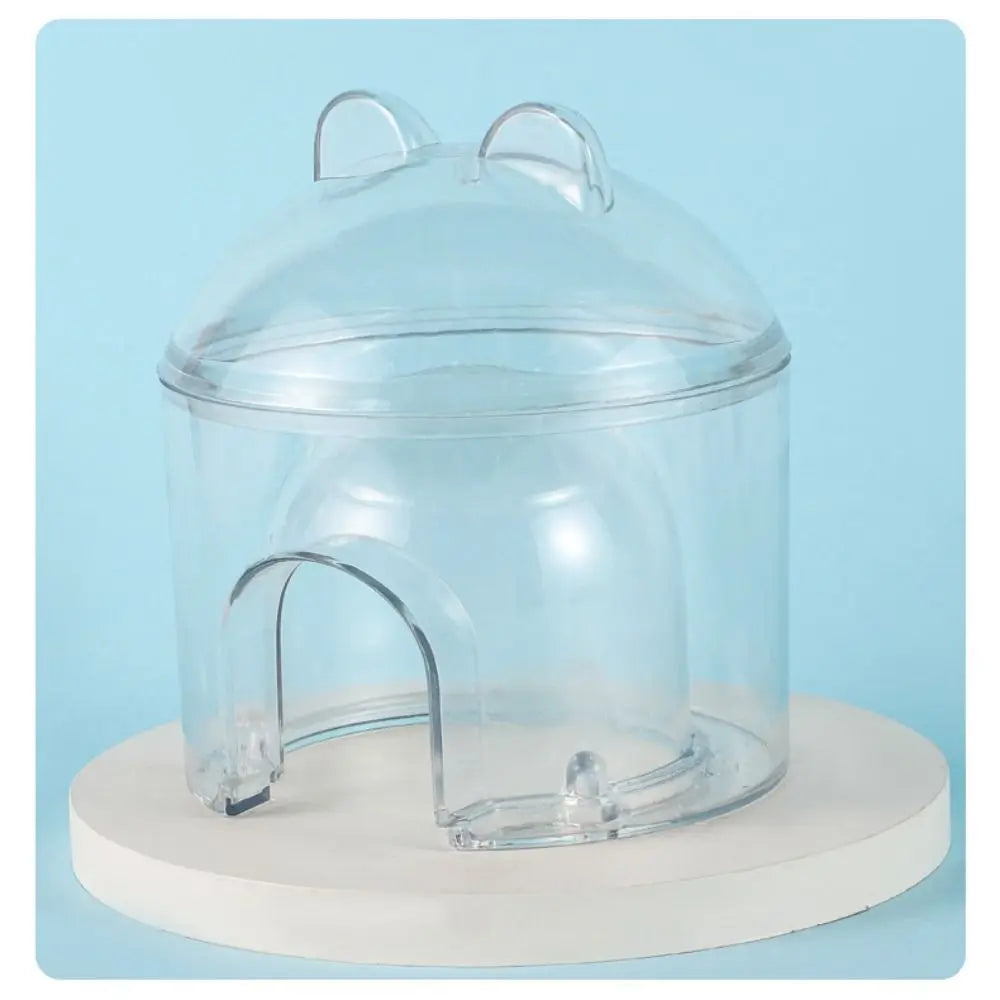Transparent Hamster Cooling House Hollowed-out