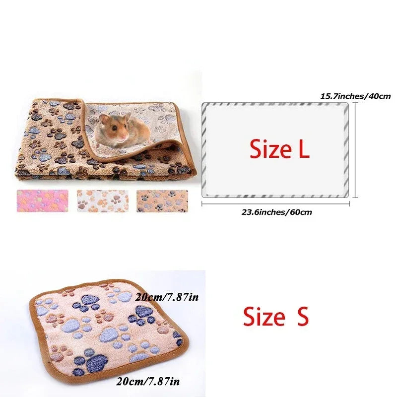 Soft Sleep Mat for Hamster Pet Pee Pad Puppy Kitten Blanket