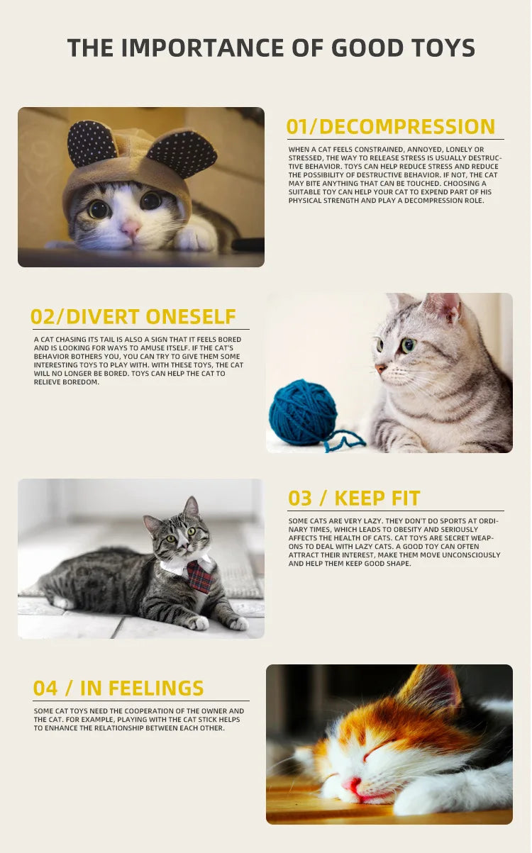 Halloween Cat Teaser Stick Toy