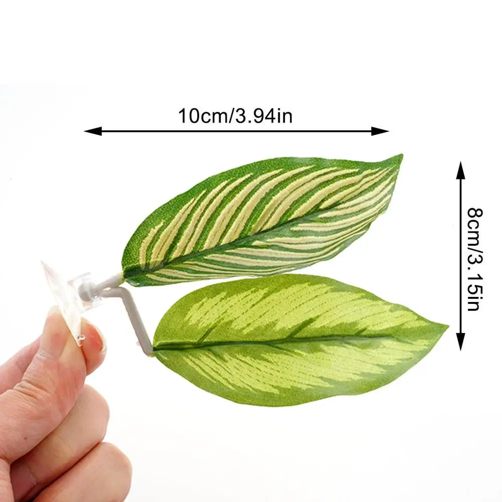 New Fish Tank Simulation Leaf Fighting Fish Resting Laying Eggs Ornamental