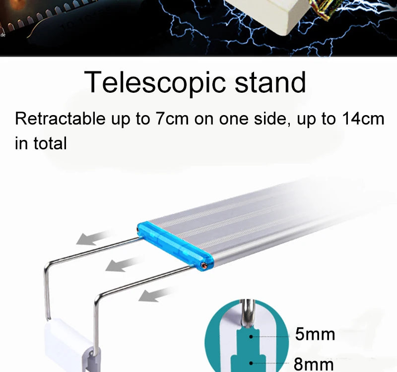 Super Slim Fish Tank Aquatic Plant Grow Lighting Waterproof