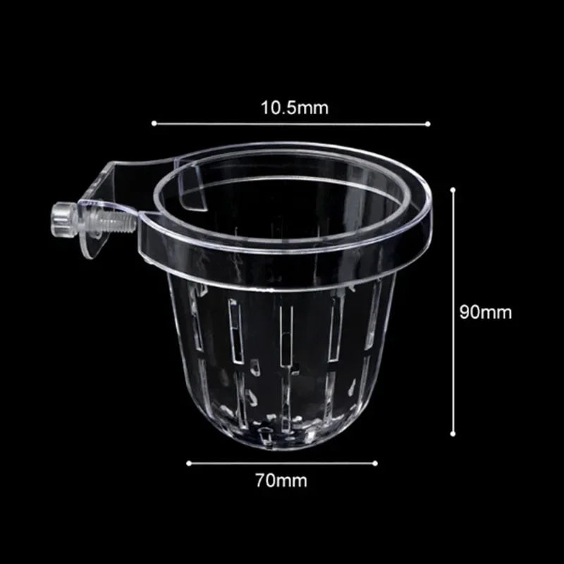 Aquarium Plant Holder Hangable Fish Tank Water Grass Planting Hydroponic