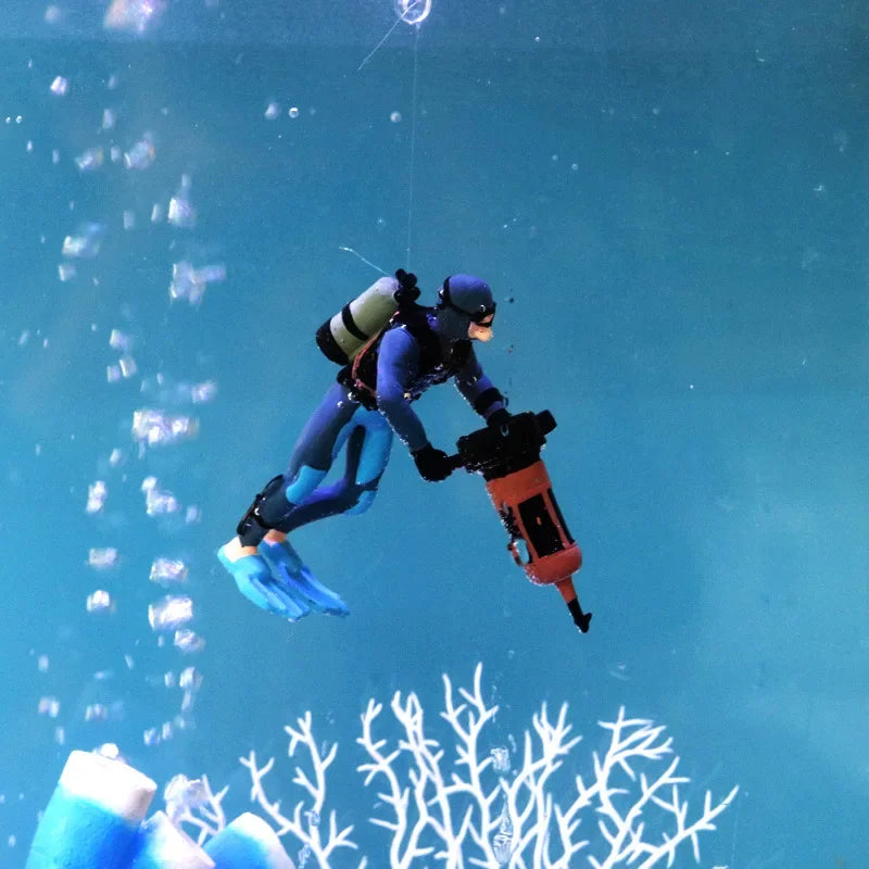 Diver Figure Diving Model Action Figure Miniature Sea Animal
