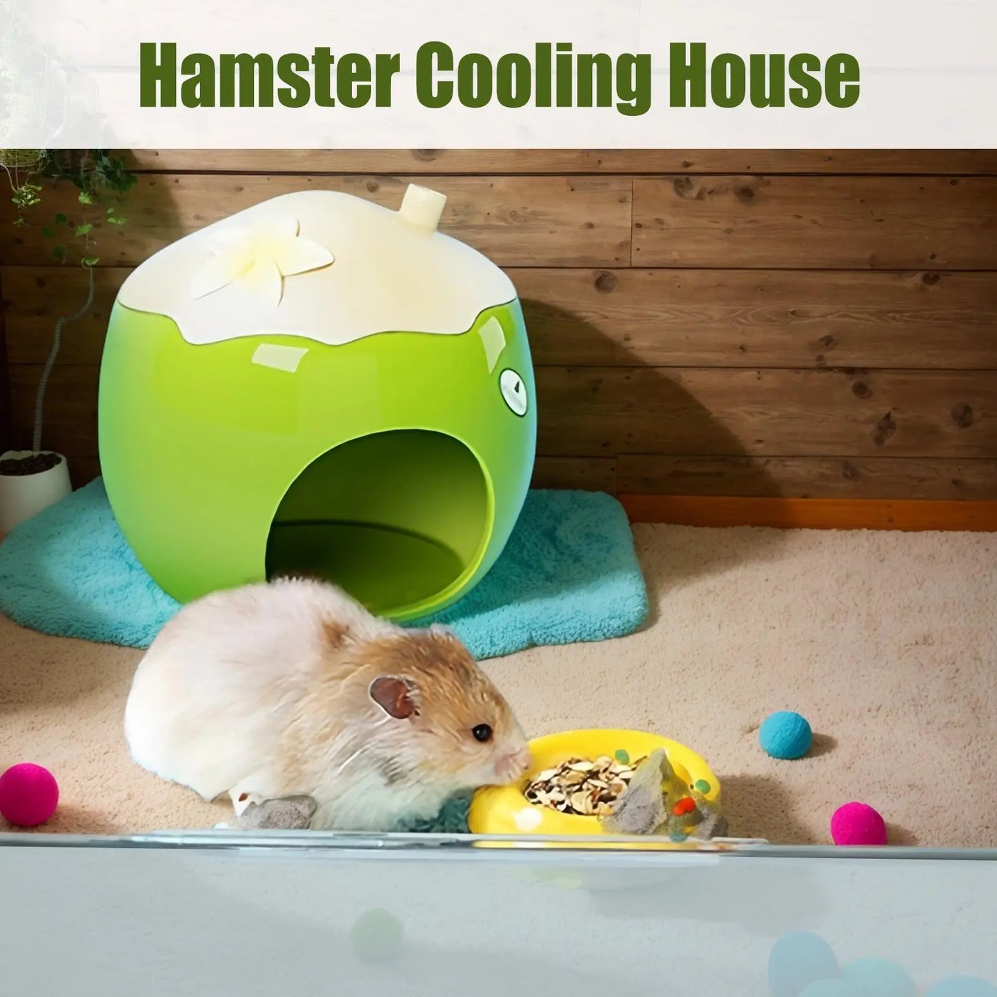 Cool Hamster House Ceramic Hamster Cooling Nest