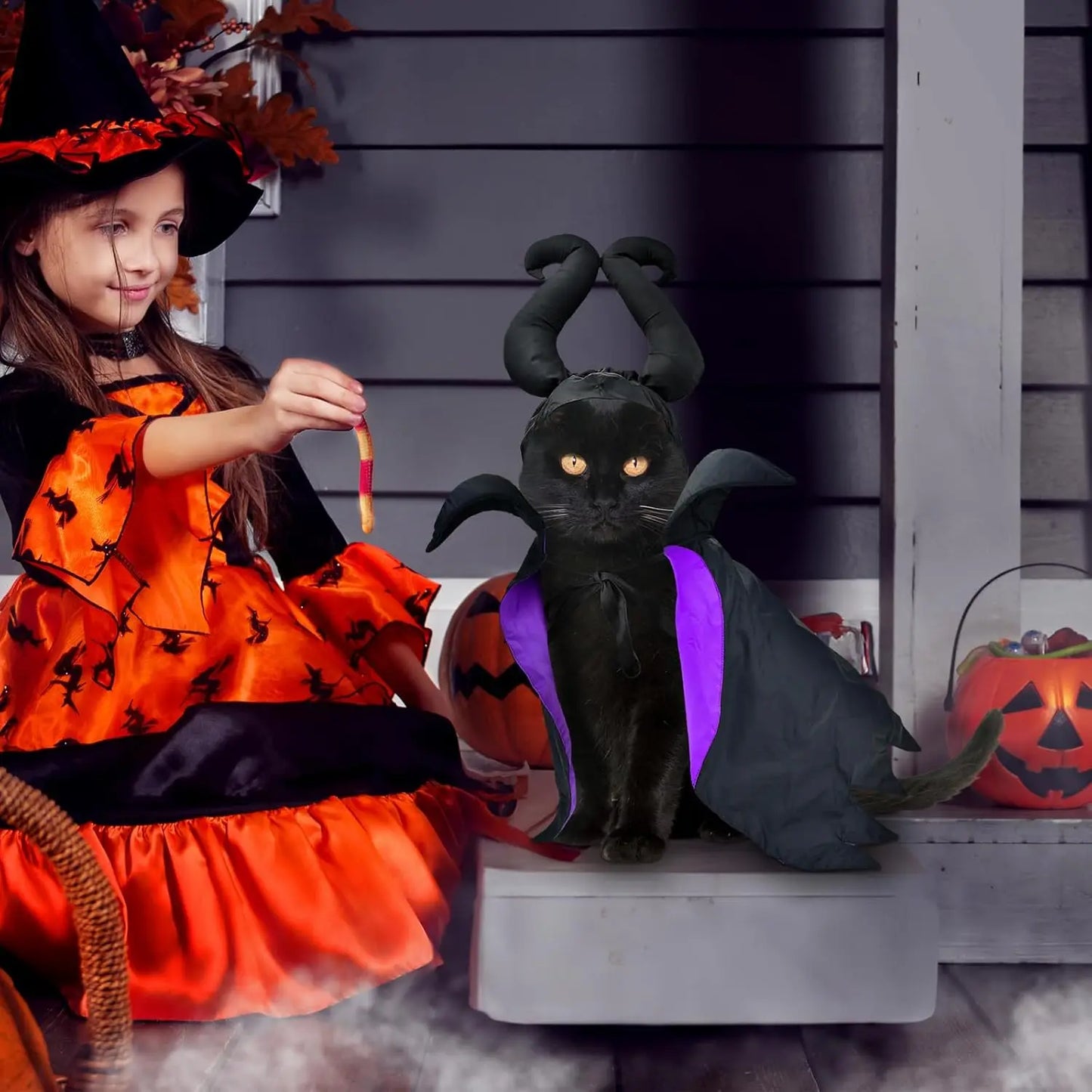 Funny Pet Devil Horns Halloween Hat