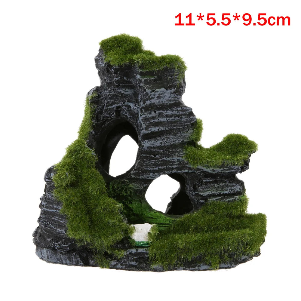 Aquarium Hollow Log Decor Multifunction