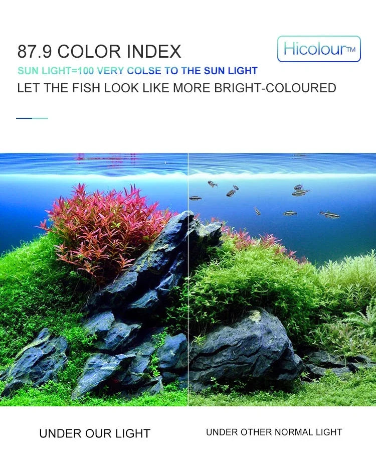 Aquatic Plant Lighting Waterproof Clip-on Lamp For Fish Tank Plants Grow Light