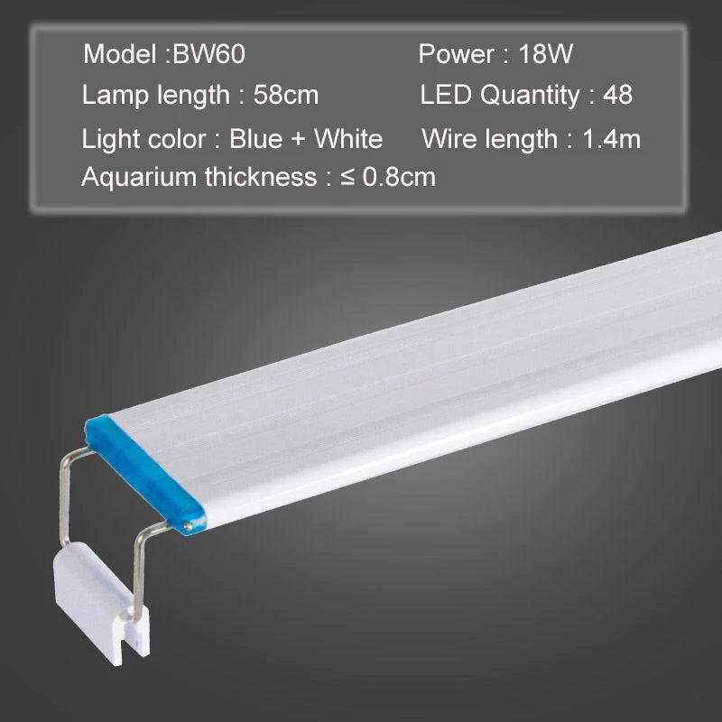 Super Slim Fish Tank Aquatic Plant Grow Lighting Waterproof