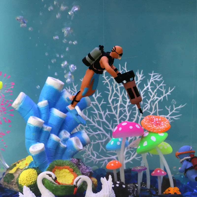Diver Figure Diving Model Action Figure Miniature Sea Animal